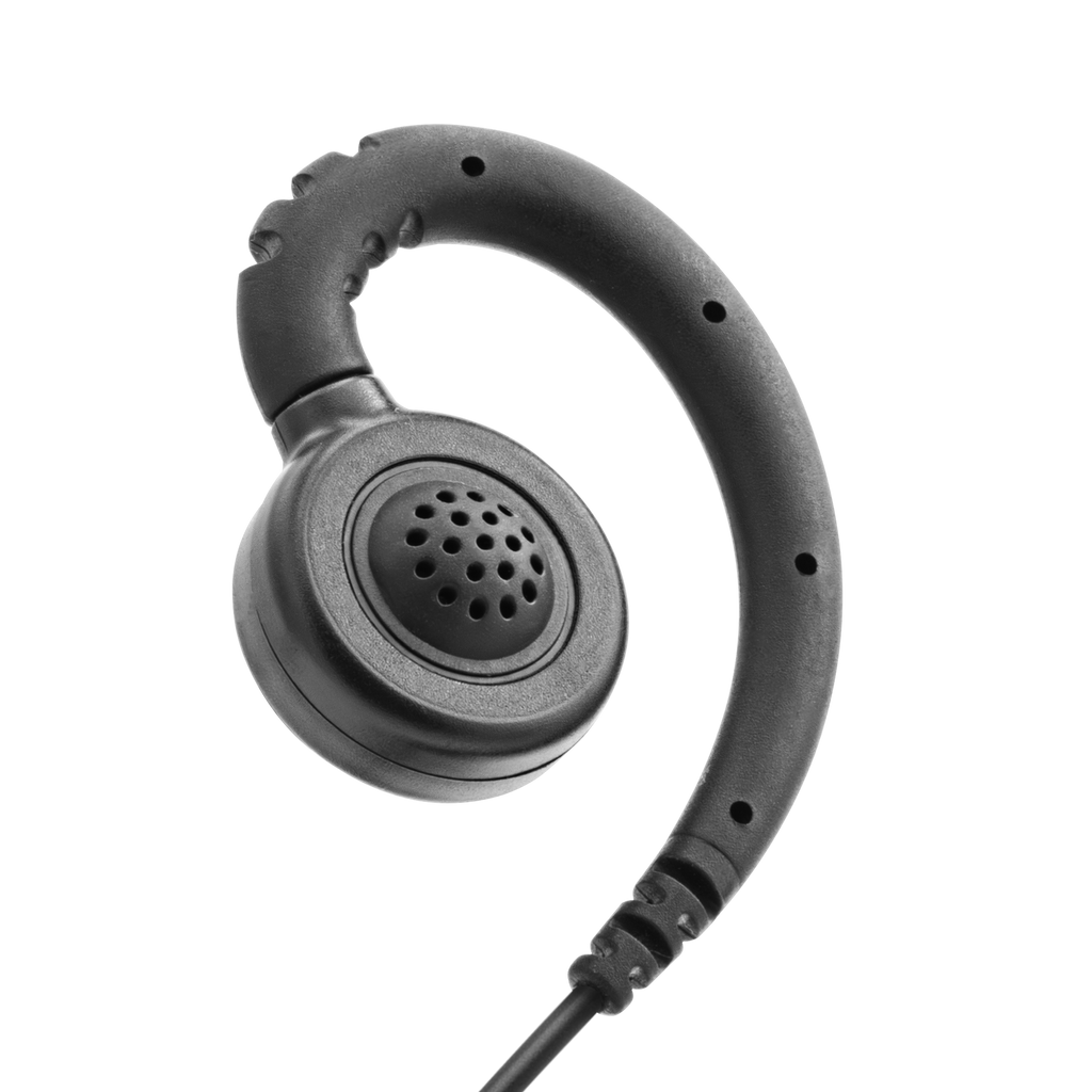 1-Wire Swivel Earpiece with Inline PTT and Mic
