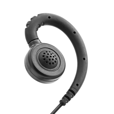 1-Wire Swivel Earpiece with Inline PTT and Mic