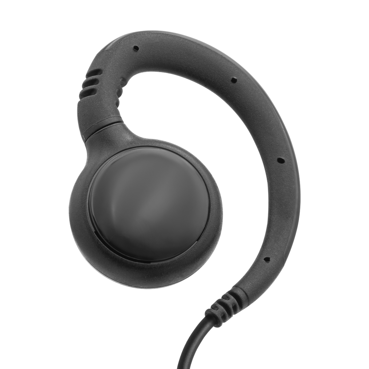 ECO 1-Wire Swivel Earpiece with Bottom-Exit PTT Cable