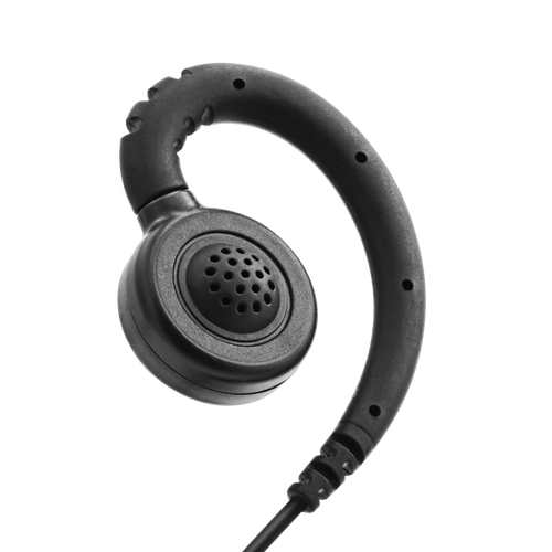 1-Wire Retail Swivel Earpiece with Coiled Lower Cable