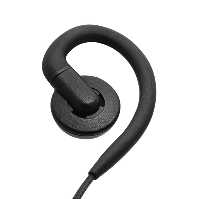 1-Wire Braided Swivel Slim Earpiece with Inline PTT and Mic